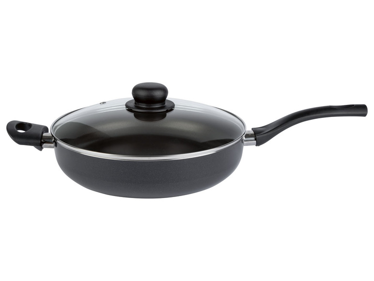 ERNESTO® Sauteuse »Alu Noir« 28 cm mit Gegengriff und Glasdeckel Neuheiten