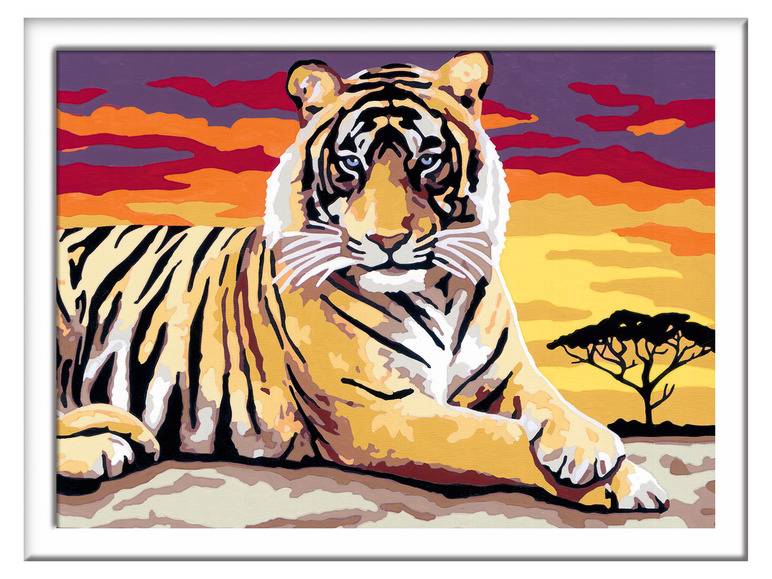 Ravensburger Malen nach Zahlen »Majestätischer Tiger« Letzter Tag