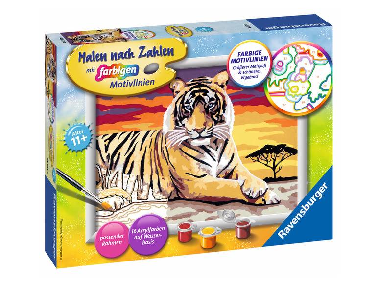 Ravensburger Malen nach Zahlen »Majestätischer Tiger« Letzter Tag