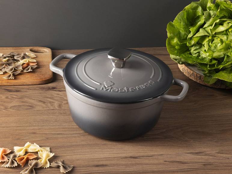 Masterpro Kasserolle, Gusseisen, mit Deckel, Ø22 cm Begrenzt auf 3 Tage