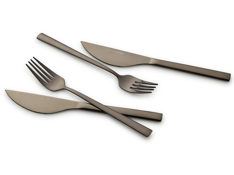 ERNESTO® Pizzastein eckig + ECHTWERK Pizzabesteck Set "Bari" Black Friday Preise