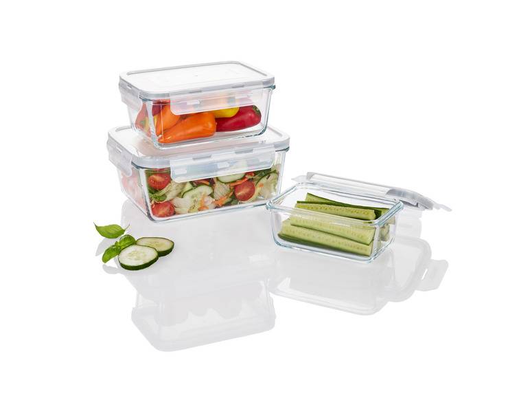 ERNESTO® Glas-Frischhaltedosen, 3-teilig Tägliche Deals