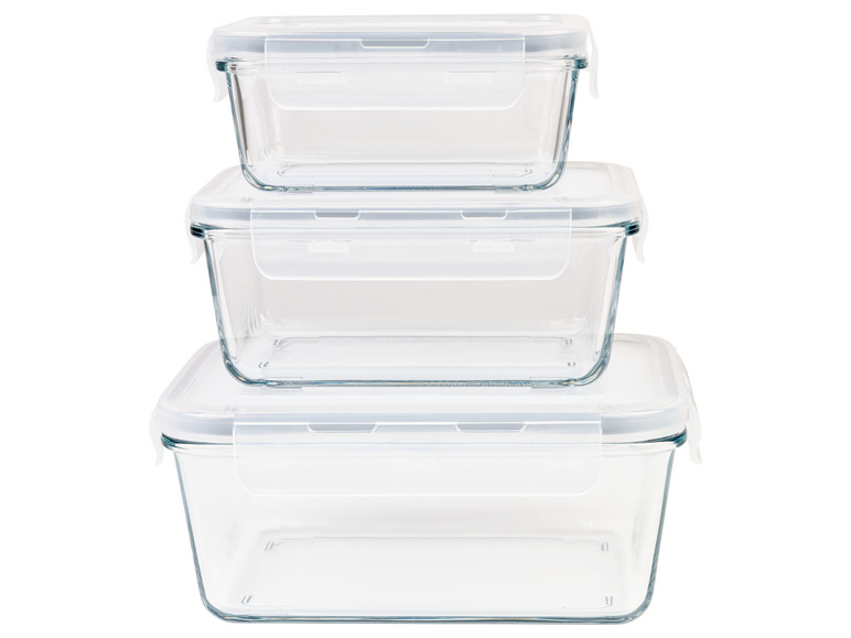ERNESTO® Glas-Frischhaltedosen, 3-teilig Tägliche Deals