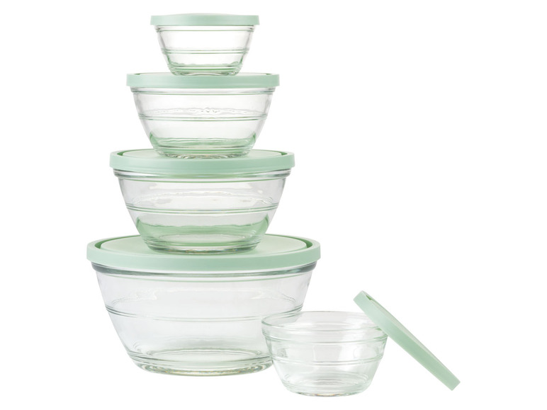 ERNESTO® Glasschüssel-Set, 5 Stück Kostenlose Rückgabe