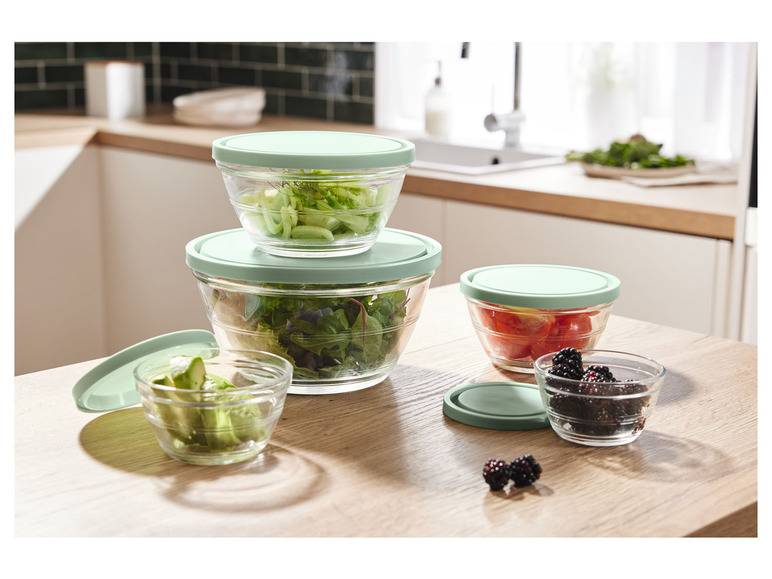 ERNESTO® Glasschüssel-Set, 5 Stück Kostenlose Rückgabe