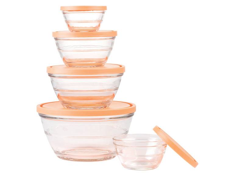 ERNESTO® Glasschüssel-Set, 5 Stück Kostenlose Rückgabe