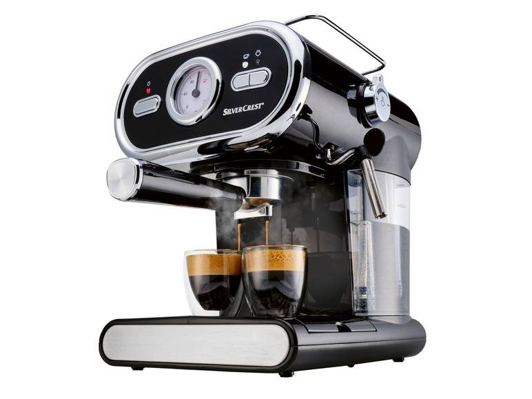 SILVERCREST® KITCHEN TOOLS Espressomaschine »SEM 1100 E1«, schwarz, 1100 W Verkauf