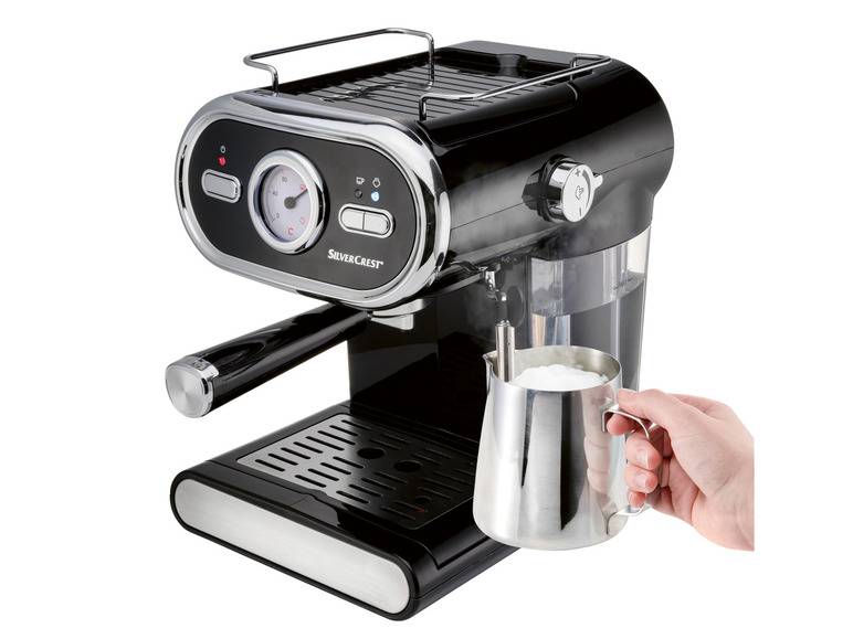 SILVERCREST® KITCHEN TOOLS Espressomaschine »SEM 1100 E1«, schwarz, 1100 W Verkauf