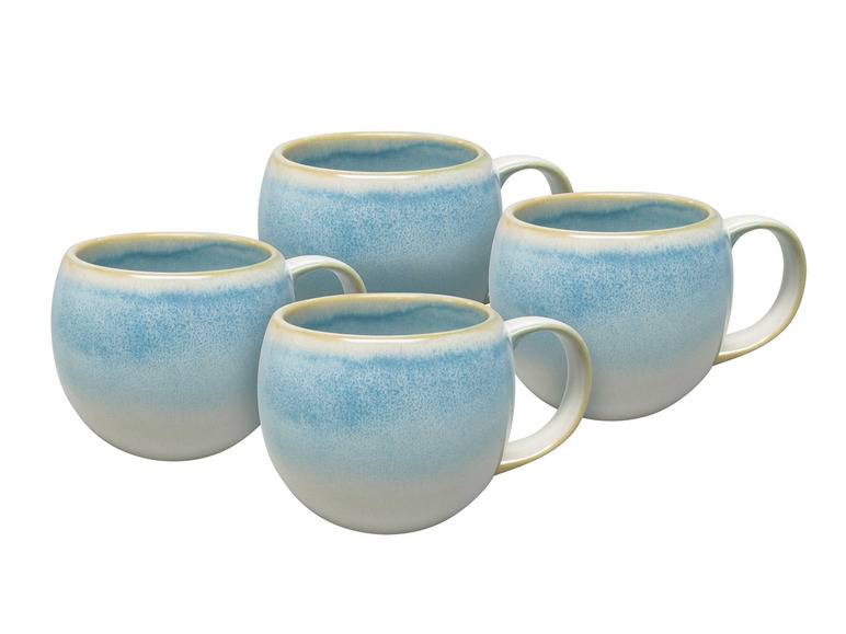 vanWell Kaffeebecher 4erSet bauchig ca. 50cl Steingut Saisonschlussverkauf