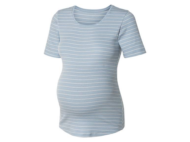 esmara® Damen Umstands-T-Shirts, 2 Stück, in modischer Ripp-Qualität Blitzangebot