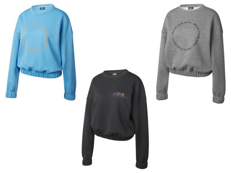 CRIVIT Damen Sweatpullover, modisch kurz geschnitten Große Rabatte