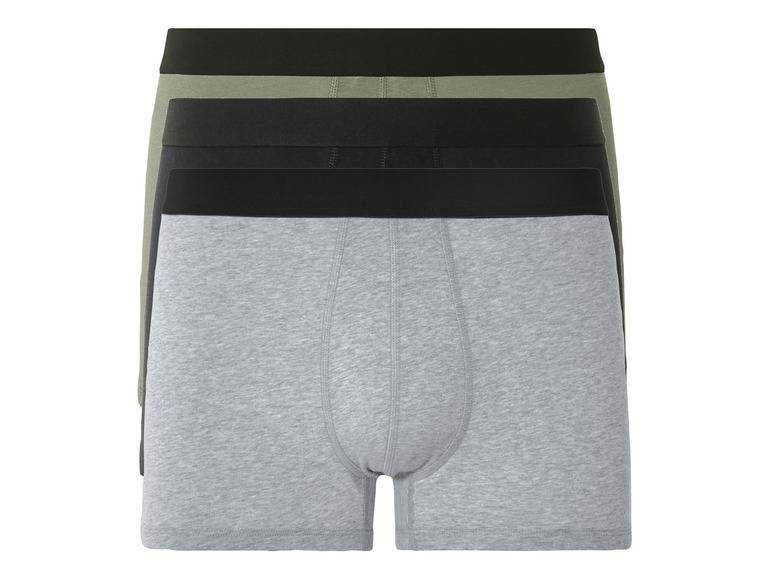 LIVERGY® Herren Boxer, 3 Stück, mit hohem Baumwollanteil Saisonale Angebote