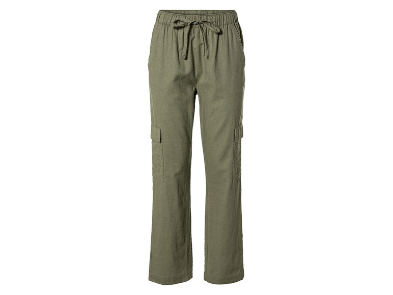 esmara® Damen Leinenhose, hohe Leibhöhe Tägliche Deals