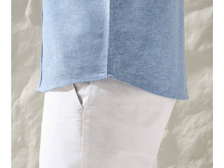 LIVERGY® Herren Leinenhemd mit Kentkragen Kostenlose Rückgabe