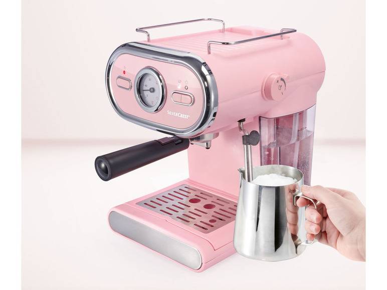 SILVERCREST® KITCHEN TOOLS Espressomaschine/Siebträger Pastell rosa SEM 1100 D3 + Elektrische Kaffeemühle »SKME 180 C1«, 180 W Cyber Monday