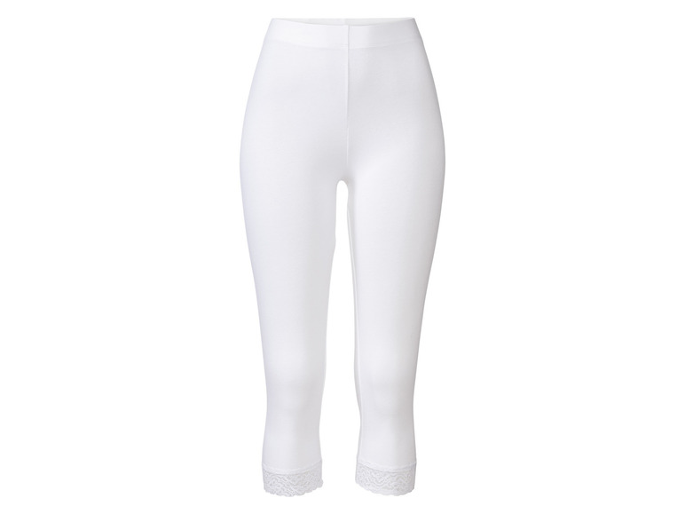 esmara® Damen Capri-Leggings, normale Leibhöhe, elastischer Bund Tägliche Deals
