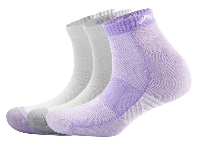 CRIVIT Damen Sport-Sneakersocken, 3 Paar, mit Baumwolle Riesige Ersparnisse