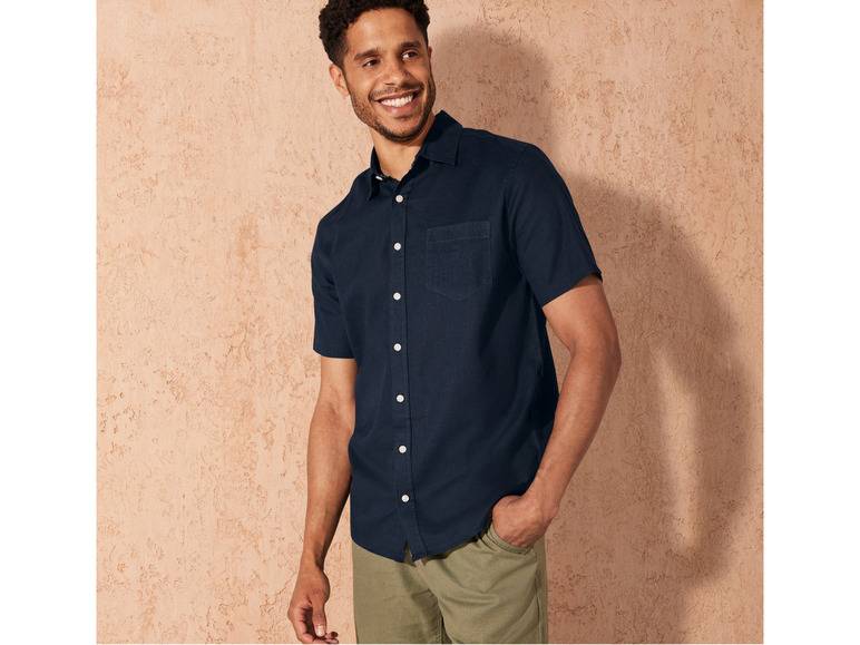 LIVERGY® Herren Leinenhemd, Regular Fit Bis zu 65% Rabatt