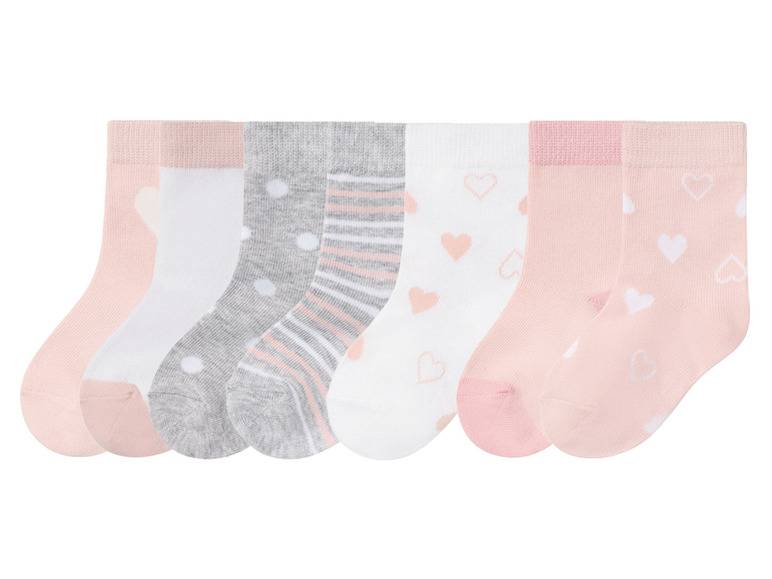 lupilu® Kleinkinder Socken, 7 Paar, mit Bio-Baumwolle Sonderangebot der Fabrik