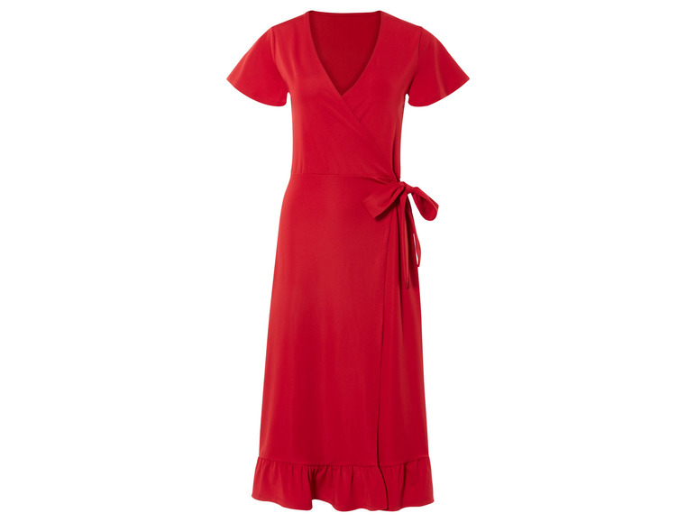 esmara® Damen Wickelkleid mit verspielten Volants 50% Rabatt mit kostenlosem Versand