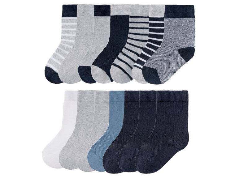 lupilu® Kleinkinder Socken, 7 Paar, mit Bio-Baumwolle 50% Rabatt für begrenzte Zeit