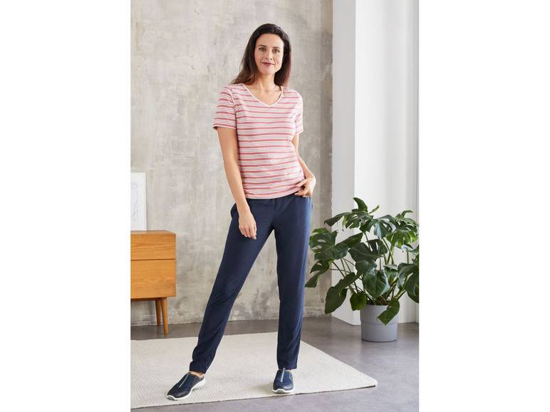 esmara® Damen T-Shirt, 2 Stück, mit hohem Baumwollanteil Outlet