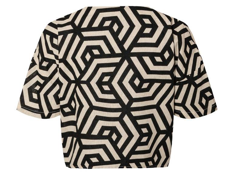 esmara® Damen Leinenbluse, leger geschnitten Angebote
