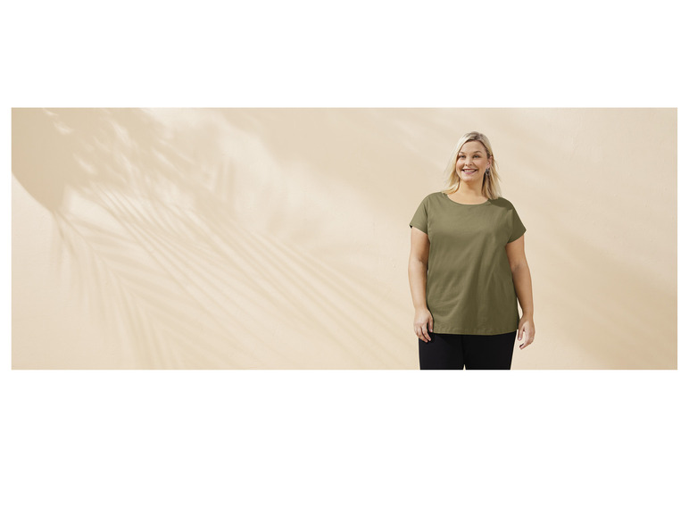 esmara® Damen T-Shirt aus reiner Baumwolle Kostenloser Versand