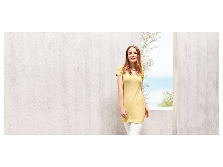 esmara® Damen Longshirt, figurbetont aus Stretchjersey Großer Ausverkauf