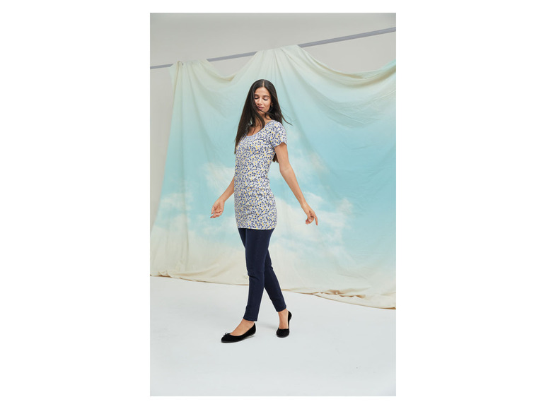 esmara® Damen Longshirt, figurbetont aus Stretchjersey Großer Ausverkauf