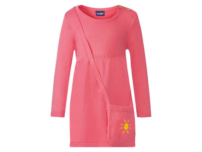 lupilu® Kleinkinder Strickkleid, mit Umhängetäschchen Exklusivangebot