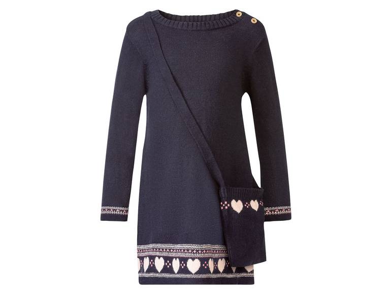 lupilu® Kleinkinder Strickkleid, mit Umhängetäschchen Exklusivangebot