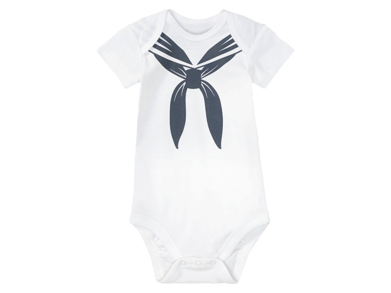 lupilu® Baby Bodies, 5 Stück, kurzarm, aus reiner Bio-Baumwolle Saisonschlussverkauf