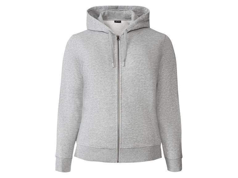esmara® Damen Sweatjacke, mit hohem Baumwollanteil Valentinstagsangebot