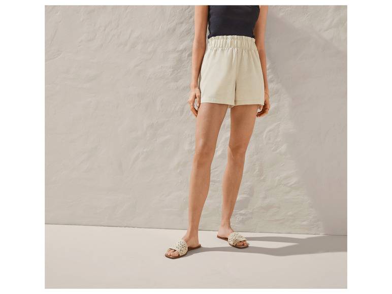 esmara® Leinen-Shorts mit hoher Leibhöhe Lagerräumung