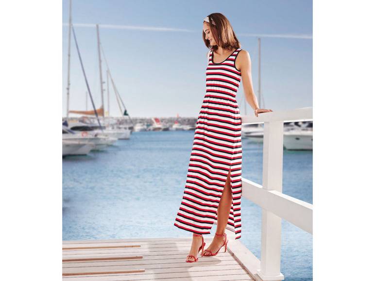 esmara® Damen Maxikleid mit Gummizug in der Taille Riesige Ersparnisse