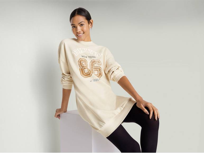 esmara® Damen Sweatkleid mit Baumwolle Bis zu 50% Rabatt