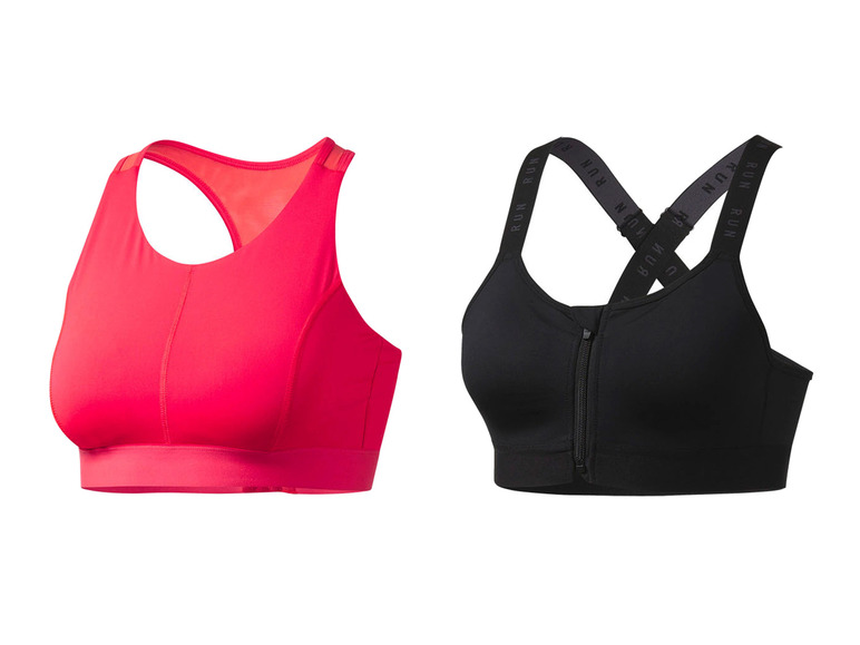 CRIVIT Damen Sportbustier, High-Level, mit Mesh-Einsätzen Sonderangebot der Fabrik
