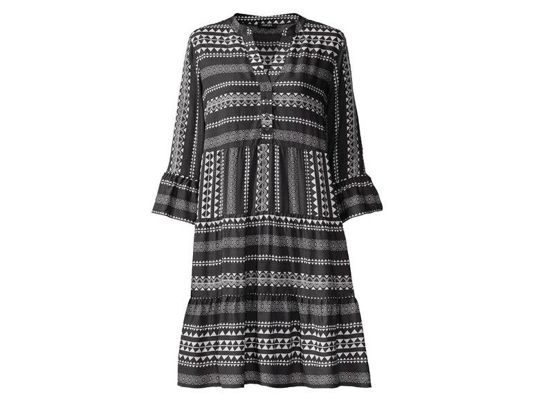 esmara® Damen Tunika Kleid, mit Volants am Ärmelabschluss Kostenloser Versand international