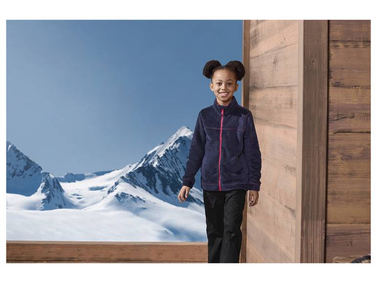 CRIVIT Kinder Fleecejacke, mit Stehkragen zollfrei