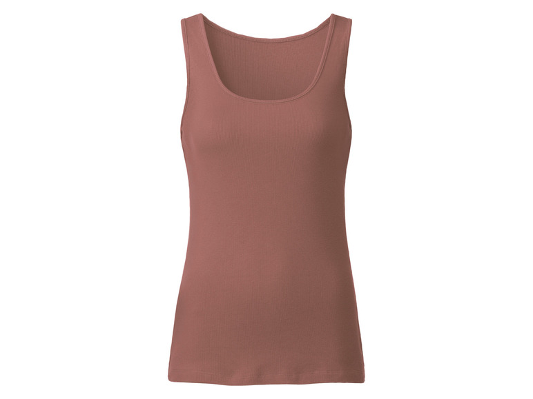 esmara® Damen Tops, 2 Stück, in anschmiegsamer Ripp-Qualität 50% Rabatt für begrenzte Zeit
