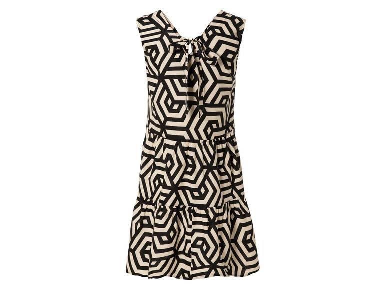 esmara® Damen Leinenkleid mit V-Ausschnitt 2025