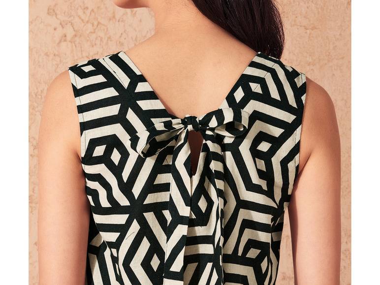 esmara® Damen Leinenkleid mit V-Ausschnitt 2025