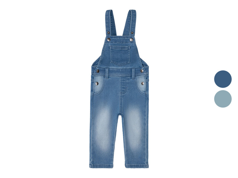 lupilu® Baby Latzhose Sweatdenim, mit Bio-Baumwolle Auslauf