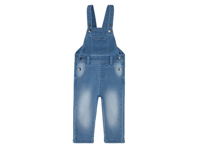 lupilu® Baby Latzhose Sweatdenim, mit Bio-Baumwolle Auslauf