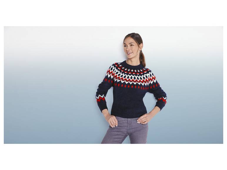 esmara® Damen Strickpullover, mit Rundhalsausschnitt im Angebot