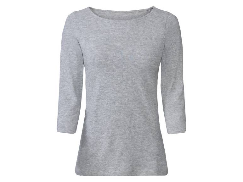 esmara® Damen Langarmshirts, 2 Stück, mit hohem Baumwollanteil Fabrikverkauf