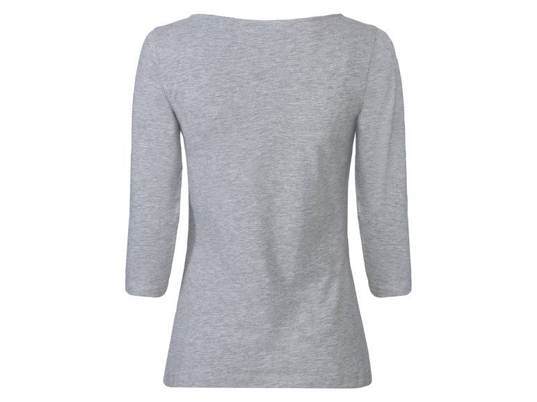 esmara® Damen Langarmshirts, 2 Stück, mit hohem Baumwollanteil Fabrikverkauf
