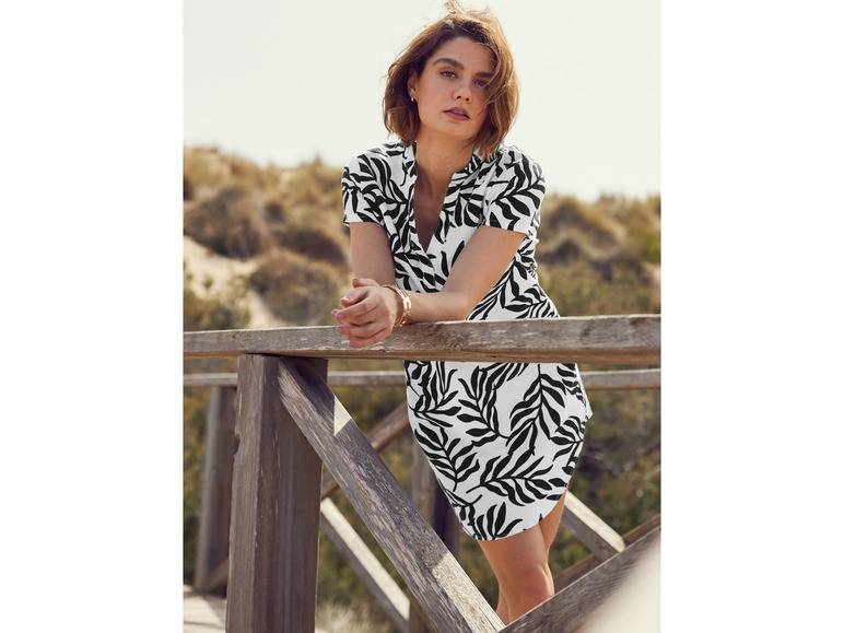 esmara® Damen Leinen-Tunika-Kleid, leger geschnitten Versandkostenfrei