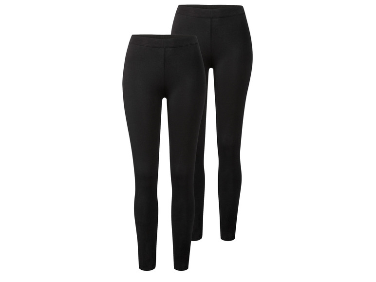 esmara® Damen Leggings, 2 Stück, normale Leibhöhe Online Shopping
